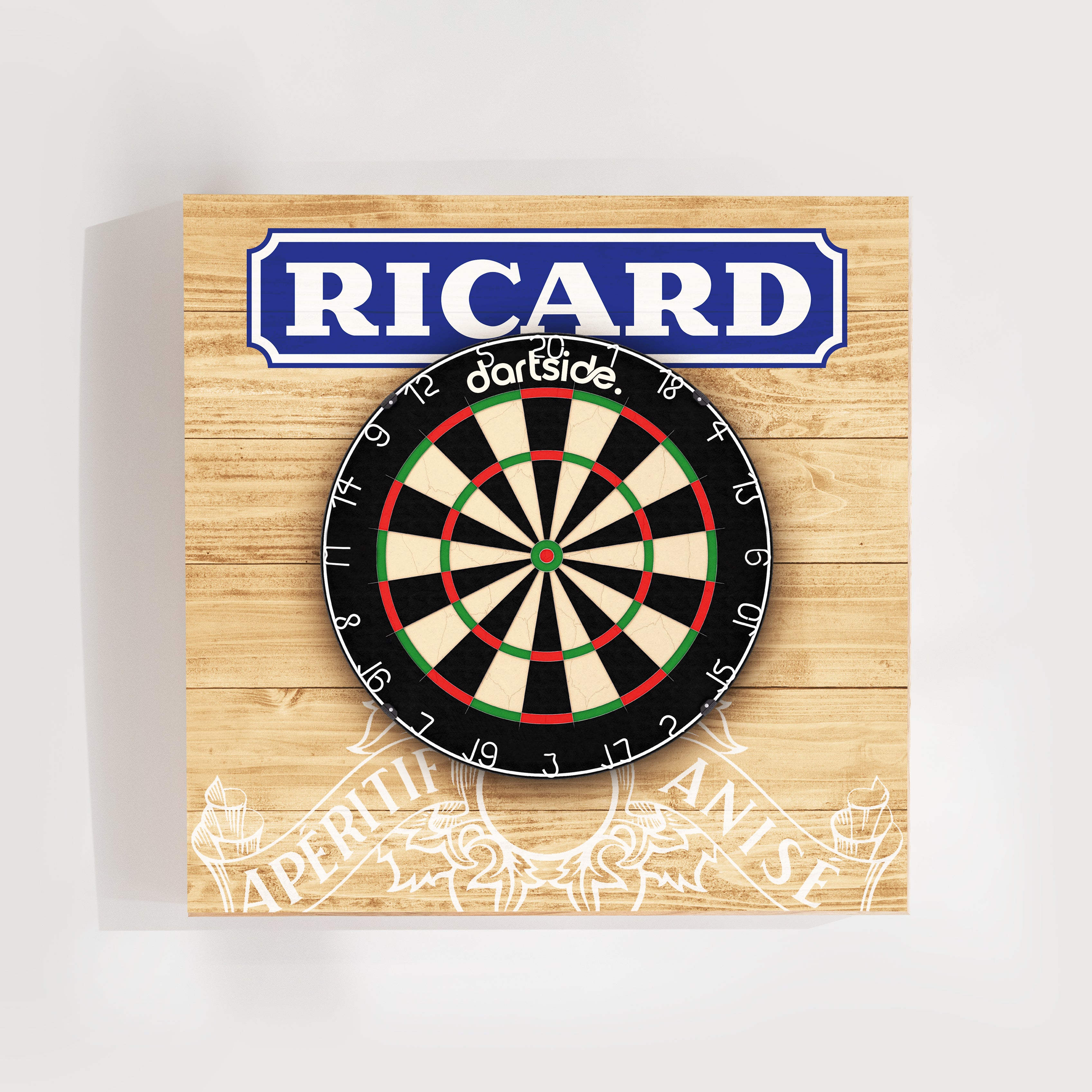 Support en bois pour cible de fléchettes Ricard