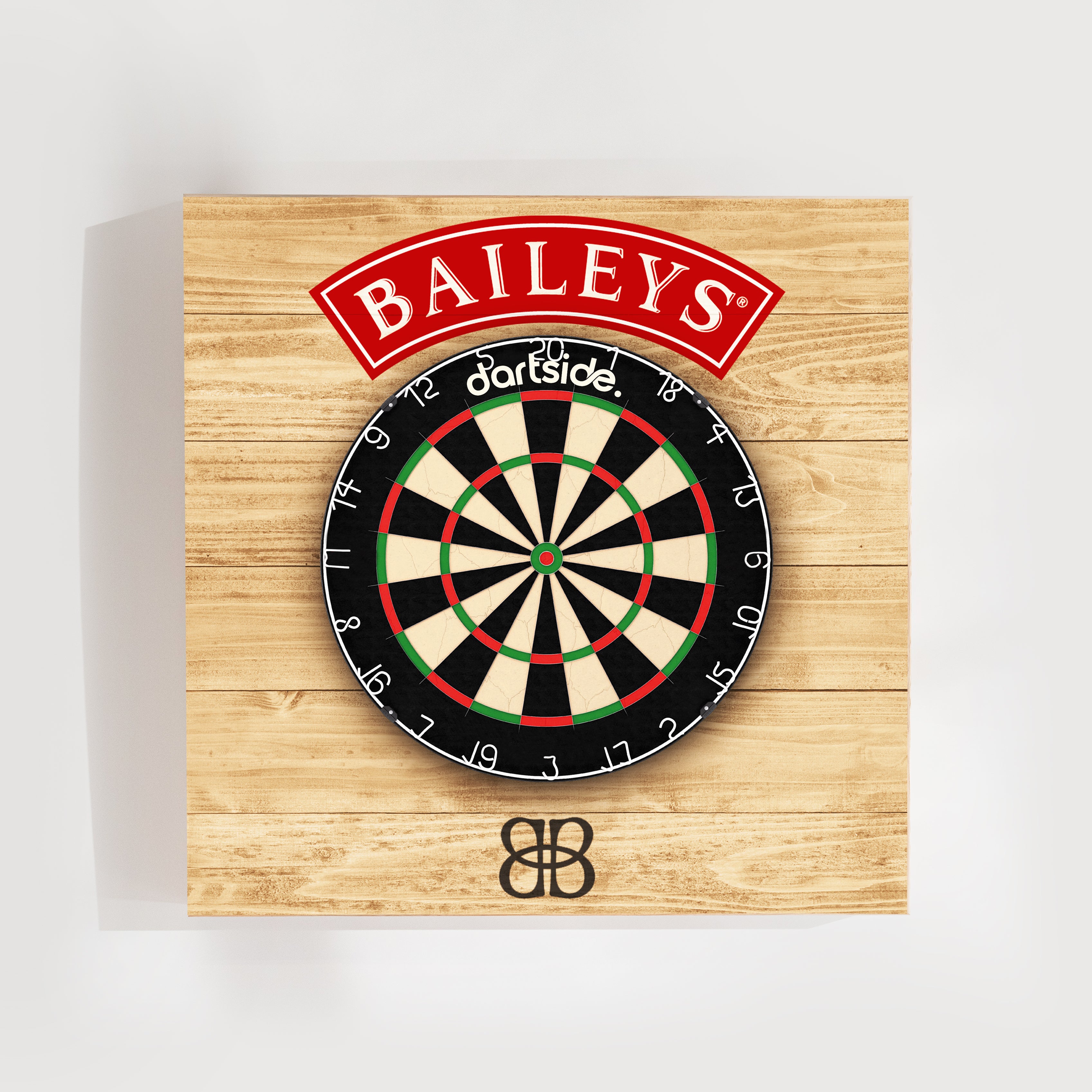 Support en bois pour cible de fléchettes Baileys